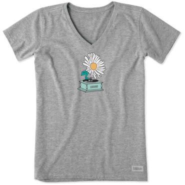 Phlowergraph vneck women's tee
