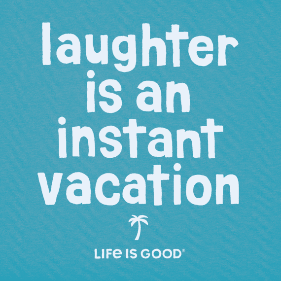 Laughter is Vacation v-neck women's tee