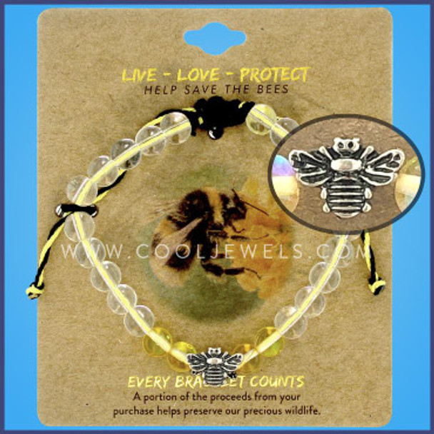 Live Love Protect Bee bracelet