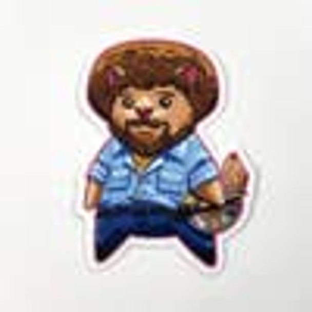 Bob Ross Popcat Vinyl Sticker