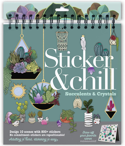 Sticker and Chill Succulents & Crystals