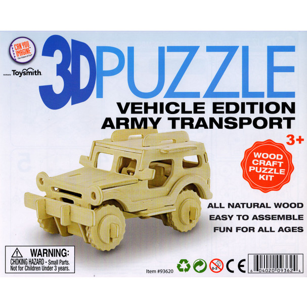 Wooden 3D Puzzle Army Transport