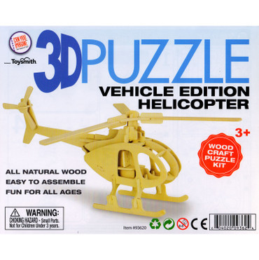 Wooden 3D Puzzle Helicopter