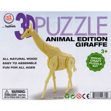 Wooden 3D Puzzle Giraffe