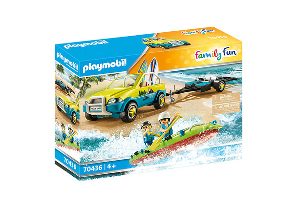 Beach Car with Canoe