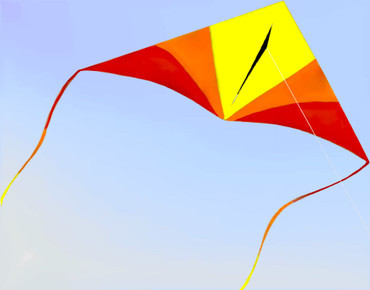 7' Hi Sky Delta Kite - Warm