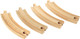 Large Curved Track pieces for wooden train sets