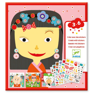 Make-A-Face Sticker Collage Activity - MACkite