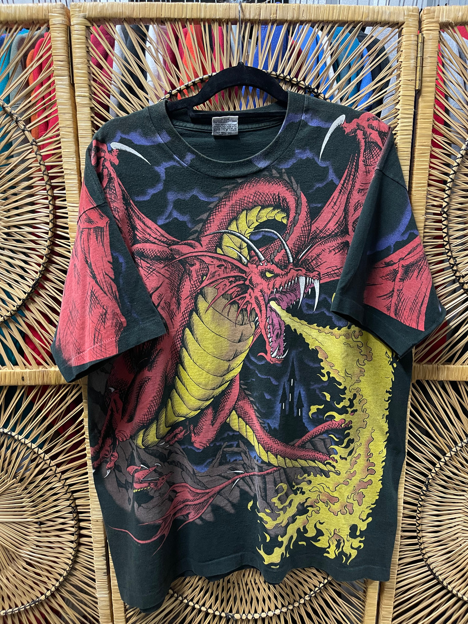 トップス 1993 LIQUID BLUE DRAGON&KNIGHT TEE XL 1993 LIQUID BLUE DRAGON&KNIGHT TEE XL