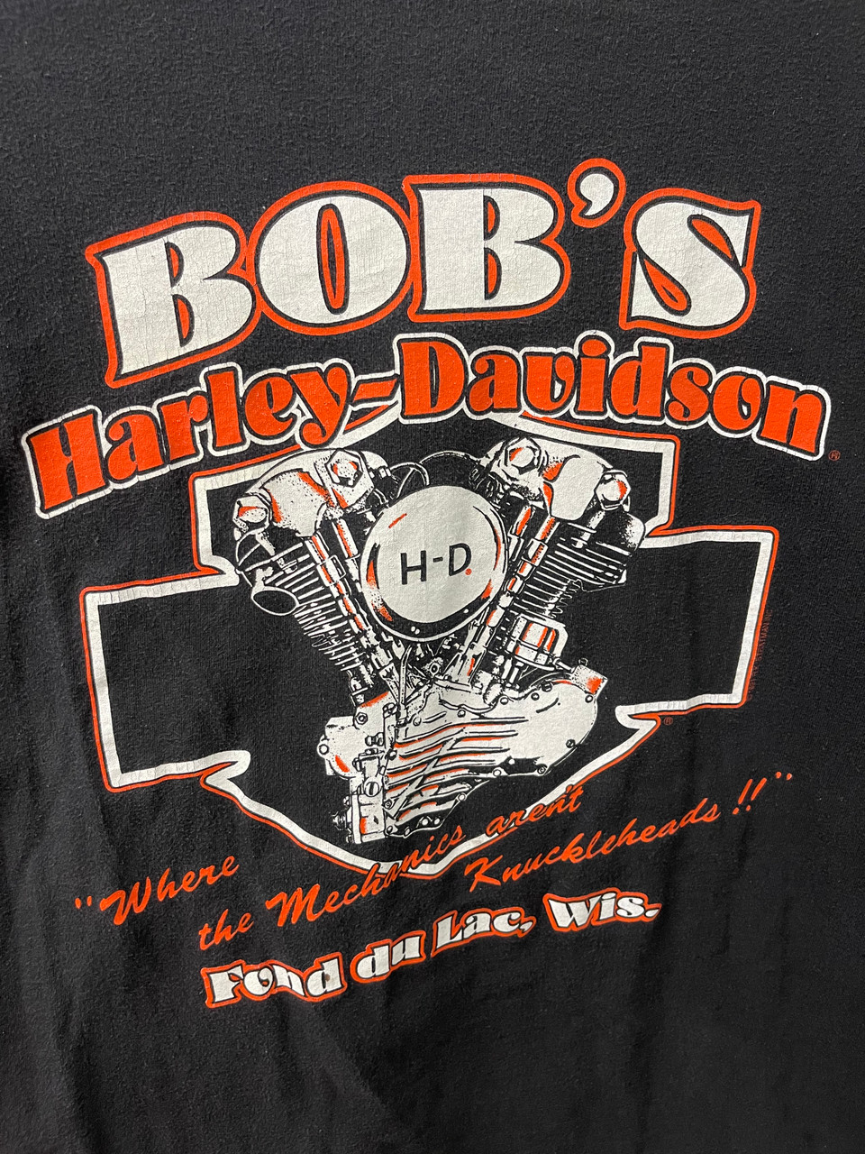 Vtg 90s 1993 Harley Davidson 90th Anniversary Wisconsin Black T