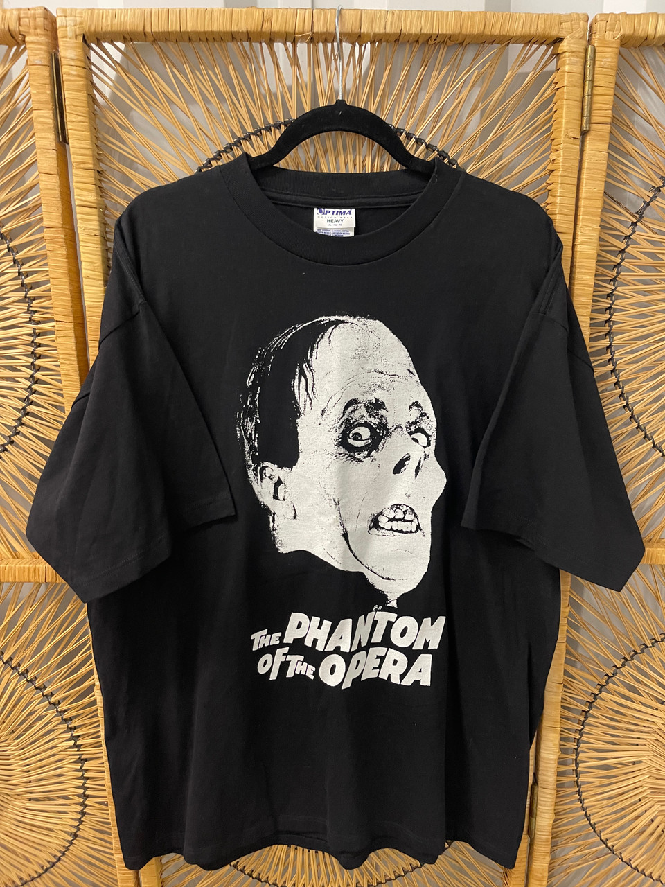 Vintage 90s The Phantom of the Opera Erik Black T-Shirt Size XL