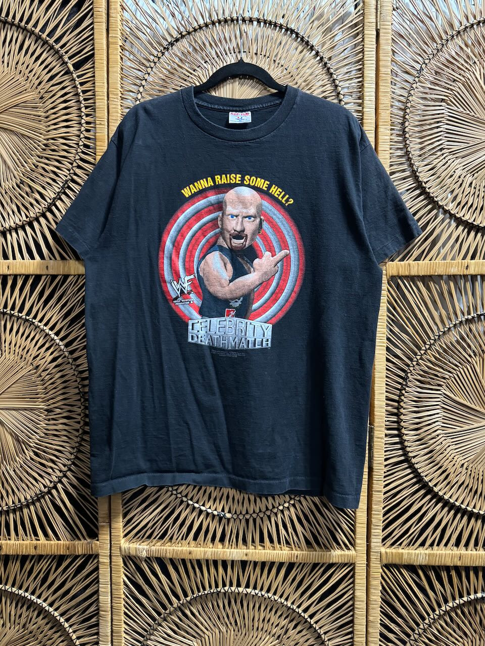 Vintage 90's 1998 WWF Stone Cold Steve Austin Celebrity Death