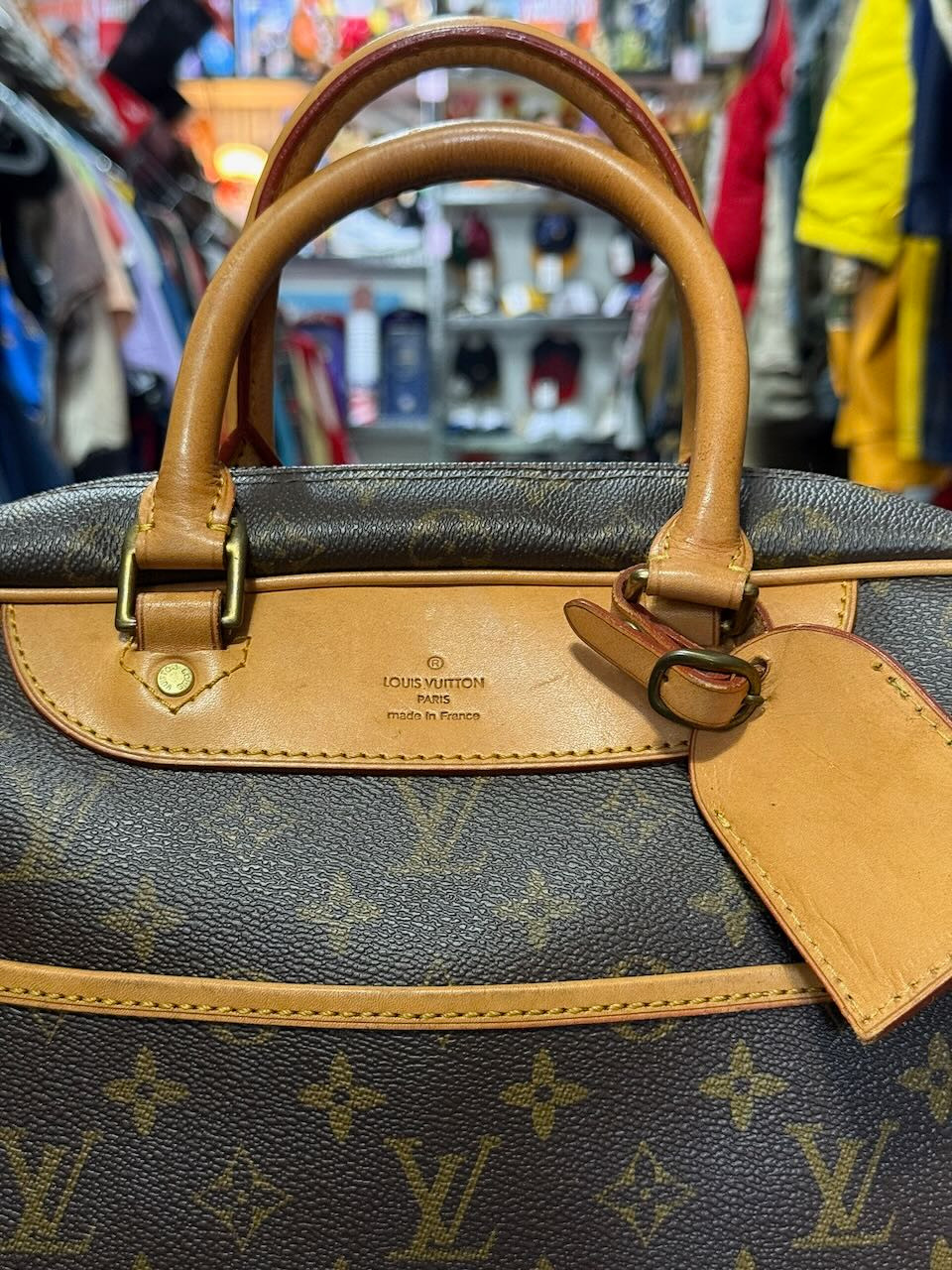 Vintage 90s Louis Vuitton Deauville Monogram Canvas Bag M47270