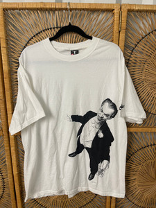 Y2K 2008 DC Comics Graphitti The Joker White Graphic T-Shirt Size XL Y2K 2008 DC Comics Graphitti The Joker White Graphic T-Shirt Size XL