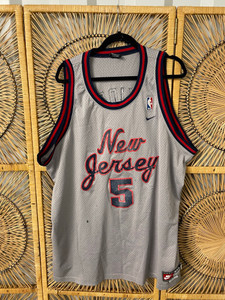 Vtg Nike New Jersey Nets Jason Kidd #5 Gray Basketball Jersey Size 3XL Vtg Nike New Jersey Nets Jason Kidd #5 Gray Basketball Jersey Size 3XL