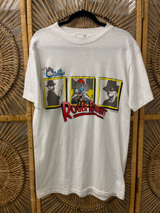 Vintage 1980s 80s Who Framed Roger Rabbit Movie Promo T-Shirt Single Stitch Size Large Vintage 1980s 80s Who Framed Roger Rabbit Movie Promo T-Shirt Single Stitch Size Large