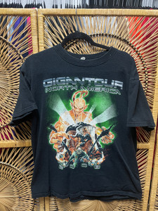 Y2K Gigantour North America Rock Tour Black Graphic T-Shirt Size Large Y2K Gigantour North America Rock Tour Black Graphic T-Shirt Size Large