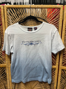 90s Harley Davidson Kokomo IN Blue Ombre Women's T-Shirt Size Medium 90s Harley Davidson Kokomo IN Blue Ombre Women's T-Shirt Size Medium