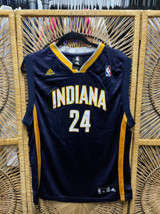 Adidas NBA Indiana Pacers Paul George #24 Navy Blue Basketball Jersey Size Youth XL Adidas NBA Indiana Pacers Paul George #24 Navy Blue Basketball Jersey Size Youth XL