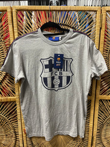 DS Barcelona Soccer Football Gray T-Shirt Size Medium DS Barcelona Soccer Football Gray T-Shirt Size Medium