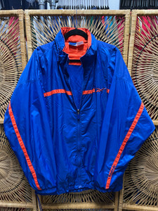 90s Reebok Blue & Orange Full Zip Windbreaker Size XL 90s Reebok Blue & Orange Full Zip Windbreaker Size XL