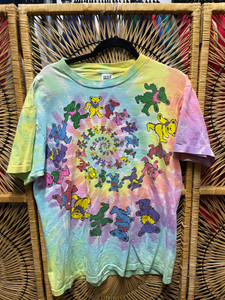 Vintage 90s 1995 Grateful Dead Dancing Bear Tie Dye Spiral T-Shirt Size Large Vintage 90s 1995 Grateful Dead Dancing Bear Tie Dye Spiral T-Shirt Size Large