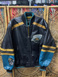 Vintage 1990’s Carl Banks NFL Jacksonville Jaguars GENUINE Leather Jacket Size Large Vintage 1990’s Carl Banks NFL Jacksonville Jaguars GENUINE Leather Jacket Size Large
