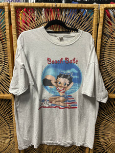 90s Betty Boop Beach Babe White Graphic T-Shirt Size OSFA 2XL 90s Betty Boop Beach Babe White Graphic T-Shirt Size OSFA 2XL