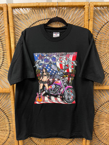 Y2K 2003 Abate of Indiana 23rd Annual Ride Black T-Shirt Size XL Y2K 2003 Abate of Indiana 23rd Annual Ride Black T-Shirt Size XL