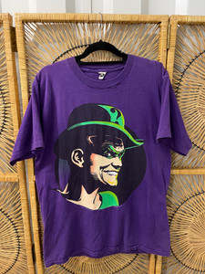 90s Rare DC Comics Batman The Riddler Double Sided Purple T-Shirt Size Large 90s Rare DC Comics Batman The Riddler Double Sided Purple T-Shirt Size Large