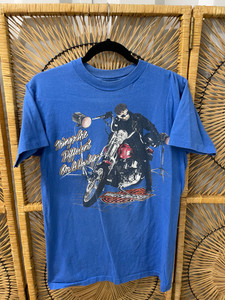 Vtg 90s Harley Davidson Things Are Different on a Harley Florida Blue T-Shirt Size Medium Vtg 90s Harley Davidson Things Are Different on a Harley Florida Blue T-Shirt Size Medium