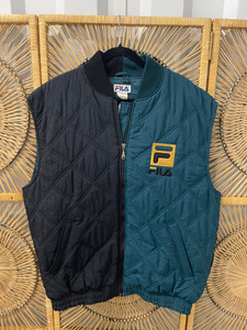 Vtg 90s FILA Green/Black Vest Size XL Vtg 90s FILA Green/Black Vest Size XL