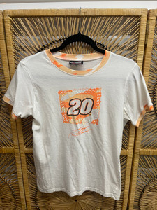 NASCAR Tony Stewart #20 Baby Tee T-Shirt Women's Size Large NASCAR Tony Stewart #20 Baby Tee T-Shirt Women's Size Large
