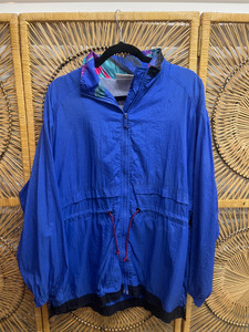 90s Reebok Blue Full Zip Hooded Windbreaker Size Medium 90s Reebok Blue Full Zip Hooded Windbreaker Size Medium