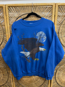 90s Cotton Grove Wildlife Eagle Graphic Crewneck Sweatshirt Size Large 90s Cotton Grove Wildlife Eagle Graphic Crewneck Sweatshirt Size Large