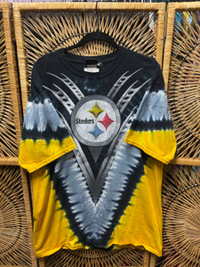 Vtg Pittsburgh Steelers NFL Football Tie Dye T-Shirt Size XL Vtg Pittsburgh Steelers NFL Football Tie Dye T-Shirt Size XL