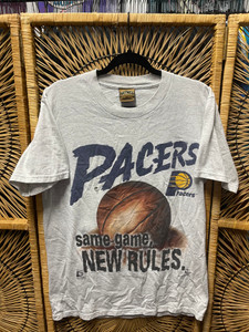 90s Nutmeg NBA Indiana Pacers Same Game New Rules Gray T-Shirt Size Medium 90s Nutmeg NBA Indiana Pacers Same Game New Rules Gray T-Shirt Size Medium