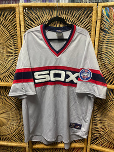 Vtg Majestic MLB White Sox Multicolor Pullover Jersey Size 3XL Vtg Majestic MLB White Sox Multicolor Pullover Jersey Size 3XL