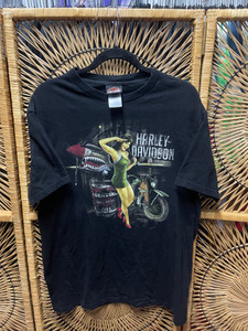 Y2K Harley Davidson Motorcycles Orange Park Florida Black T-Shirt Size Large Y2K Harley Davidson Motorcycles Orange Park Florida Black T-Shirt Size Large