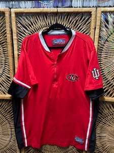 90s Indiana University IU Red 1/4 Zip Jersey Size XXL 2XL 90s Indiana University IU Red 1/4 Zip Jersey Size XXL 2XL