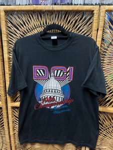 Vtg 1986 DCI Drum Corps International Championships Black T-Shirt Size Large Vtg 1986 DCI Drum Corps International Championships Black T-Shirt Size Large