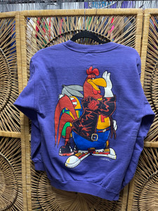 Vtg 90s Looney Tunes Double Sided Purple Crewneck Size Small Vtg 90s Looney Tunes Double Sided Purple Crewneck Size Small