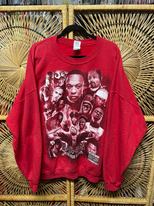 Y2K Black Steel in The Hour of Chaos Red Crewneck Sweatshirt Size 2XL Y2K Black Steel in The Hour of Chaos Red Crewneck Sweatshirt Size 2XL