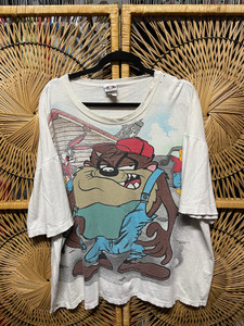 Vtg 90s 1995 Taz Tasmanian Devil Mechanic Looney Tunes T-Shirt Size 2XL Vtg 90s 1995 Taz Tasmanian Devil Mechanic Looney Tunes T-Shirt Size 2XL
