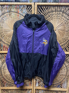 Vintage 90s Carl Banks NFL Minnesota Vikings Reversible Jacket Size XL Vintage 90s Carl Banks NFL Minnesota Vikings Reversible Jacket Size XL