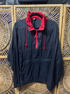 Vintage Black & Red Windbreaker Jacket Size Large Vintage Black & Red Windbreaker Jacket Size Large