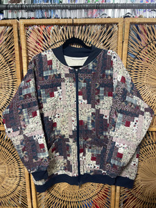 Vtg The Lord is SEW Good Quilted Blanket Full Zip Sweatshirt Size 2XL Vtg The Lord is SEW Good Quilted Blanket Full Zip Sweatshirt Size 2XL