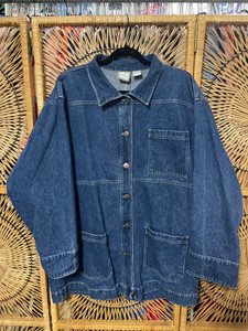 Boundary Waters Women's Denim Trench Jacket Size Large Boundary Waters Women's Denim Trench Jacket Size Large