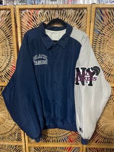 Vintage Starter Negro Leagues NY Black Yankees Navy Blue Jacket Size 2XL Vintage Starter Negro Leagues NY Black Yankees Navy Blue Jacket Size 2XL