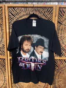 Vintage 1996 Brooks & Dunn Country Band Concert Black Tour Tee T-Shirt Size Large Vintage 1996 Brooks & Dunn Country Band Concert Black Tour Tee T-Shirt Size Large